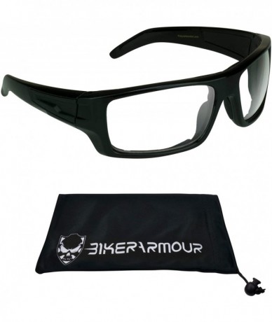 Sport Motorcycle Biker Padded Foam Wind Protection Sunglasses - Clear - CN188AGZZRM $13.50