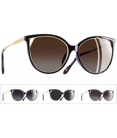 Goggle Fashion Sunglasses Polarized Cat Eye Sun Glasses - C6gray - CB18HQ2SLEQ $24.32