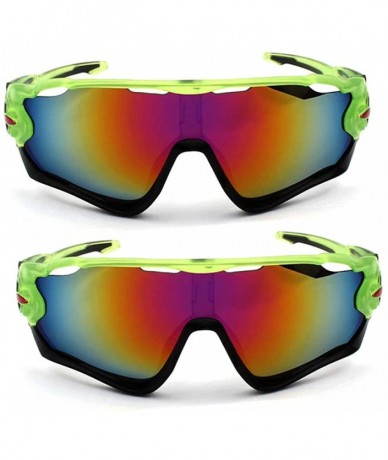 Wrap 2 Pack Polarized Sport Sunglasses UV Safety Glasses for Driving Fishing Cycling and Running - C1197IKW76O $22.14