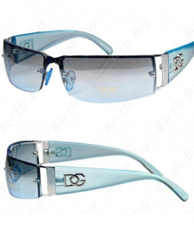Rimless DG Fashion Designer Sunglasses Rectangular-Rimless-Shades-Eyewear-Wrap Mens Womens - CC18EUH2379 $17.08
