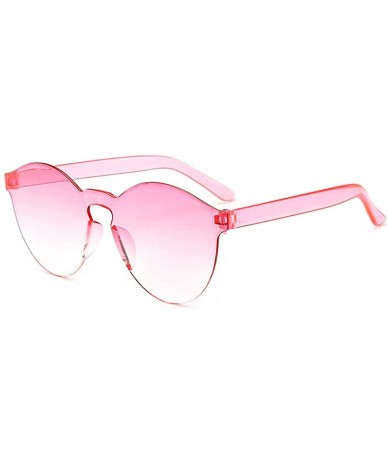 Oval sunglasses candy colored ladies fashion sunglasses Purple - CV1983D0YWY $23.86