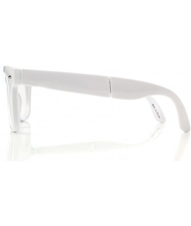 Aviator Premium Folding Diffraction Glasses - White - CN185SG5WWY $11.87