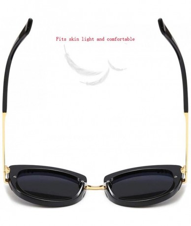Aviator Fashion classic sunglasses- sunglasses women's anti-UV diamond sunglasses - B - C118RU0K6K7 $32.98
