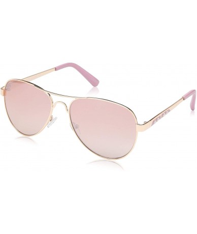 Oval Women's R3283 Metal Aviator Sunglasses with Pearl Accented Temple - Enamel Tips & 100% UV Protection - 60 mm - CX18O30TQ...