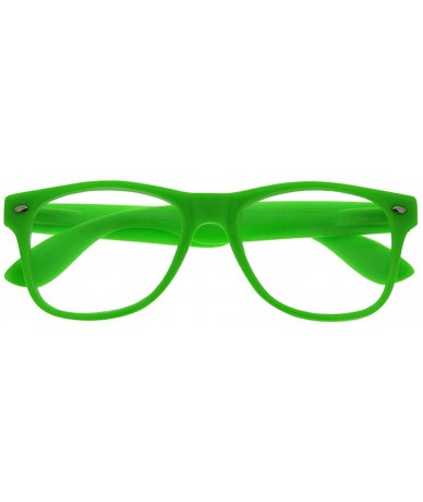 Wayfarer Halloween Costume Glasses for Women and Men Clear Lens Nerd - Forest - CT180ULYK4T $18.64