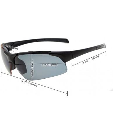 Sport TR90 Unbreakable Sports Half-Rimless Bifocal Sunglasses Baseball Running Fishing Driving Golf Softball Hiking - C912O6B...
