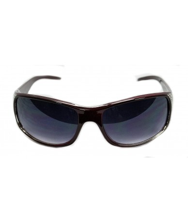 Oval Women's Sunglasses Designer Fashion Eyewear Free Microfiber Pouch (RED) - CO11WWFEGO9 $11.55