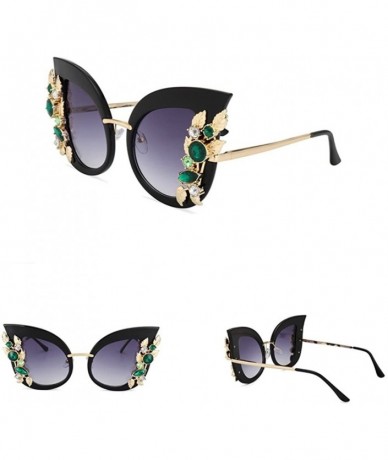 Cat Eye New Cat Eye Sunglasses for Women Luxury Brand Designer Sun Glasses Mirror Shades - 2 - CD18ECU7H2O $17.74