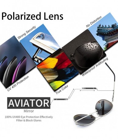 Wrap Polarized Sunglasses Aviator Sunglasses for Men - Polarized Aviator Sunglasses for Men Sunglasses Man FD9002 - CG18WDAXT...