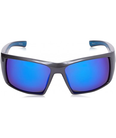 Wrap Men's Mahi Polarized Iridium Wrap Sunglasses - Shiny Dark Pearl Grey - CU11RA639L5 $27.10