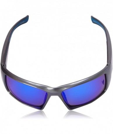 Wrap Men's Mahi Polarized Iridium Wrap Sunglasses - Shiny Dark Pearl Grey - CU11RA639L5 $27.10