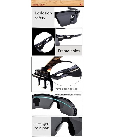 Sport New Fashion Oculos UV400 Unisex Designer Glasses for Sight Driving Day/Night Vision glasses - Blue - CQ18KO3I9QE $11.69