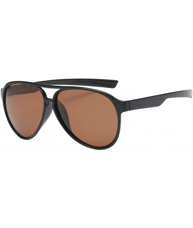 Oversized Polarized Lightweight Flexible Sunglasses - CO18967I4ET $24.63