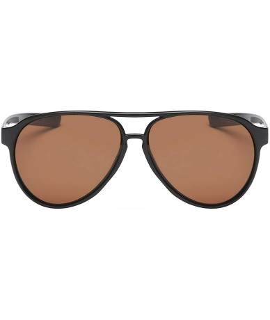 Oversized Polarized Lightweight Flexible Sunglasses - CO18967I4ET $13.44