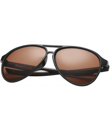 Oversized Polarized Lightweight Flexible Sunglasses - CO18967I4ET $13.44
