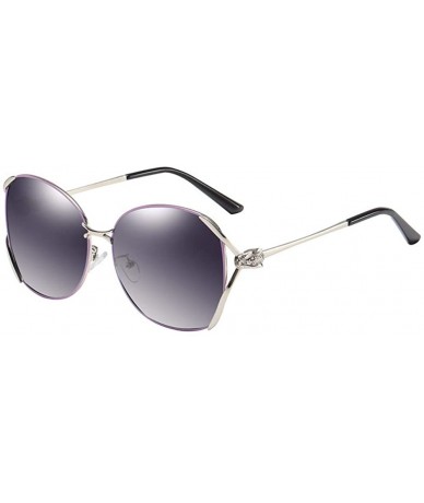 Oversized Polarized sunglasses for ladies anti-ultraviolet polarized driving metal - A - CC18Q88UM7N $50.75