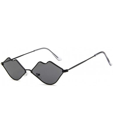 Goggle Lip Shape Retro Kiss Sunglasses Women Fashion Daily Sun Glasses Women Alloy Mirror Sunglasses - Gd007-3 - CO18U8W9TGY ...