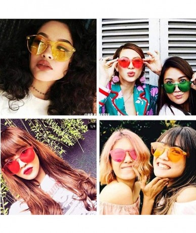 Round Unisex Fashion Candy Colors Round Outdoor Sunglasses Sunglasses - Red - CT199HA5DNA $12.51