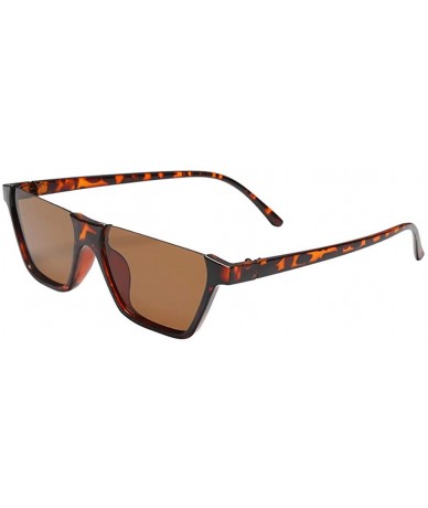 Oversized Women Men Sunglasses Retro Eyewear Fashion Large Frame Radiation Protection Sunglasses - Coffee - C418TQK6QLX $17.64