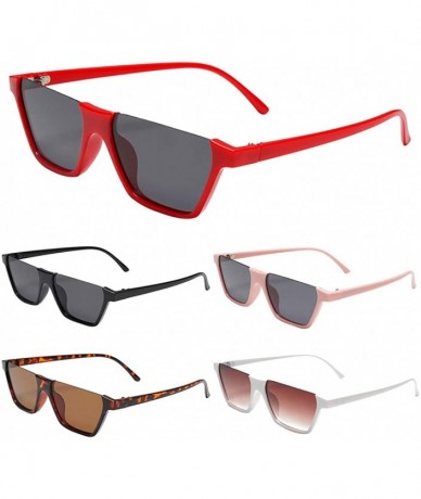 Oversized Women Men Sunglasses Retro Eyewear Fashion Large Frame Radiation Protection Sunglasses - Coffee - C418TQK6QLX $11.76