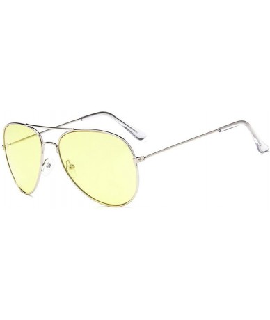 Round Clear Pink Sunglasses Women Men Ocean Blue Transparent Sun Glasses Candy Color Eyewear Pilot Lens Green - CP198AHO6Z7 $...