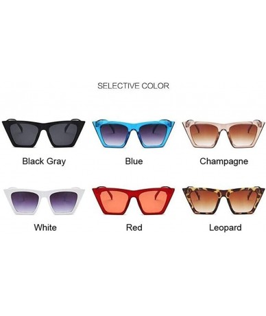 Square Fashion Square Sunglasses Women Designer Luxury Man/Women Cat Eye Sun Glasses Classic Vintage UV400 Outdoor - CS198ULR...