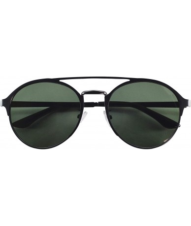 Oval Steampunk inspired metal retro classic neutral oval Sunglasses - Dark Grey - CN199GI93Z5 $21.88