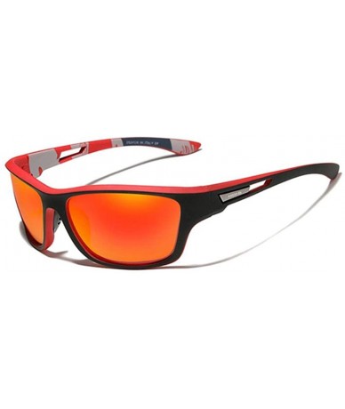 Goggle Lightweight polarized sunglasses male fashion sunglasses male outdoor plaza tourism UV goggles - Red - CP1982YGSE2 $31.87