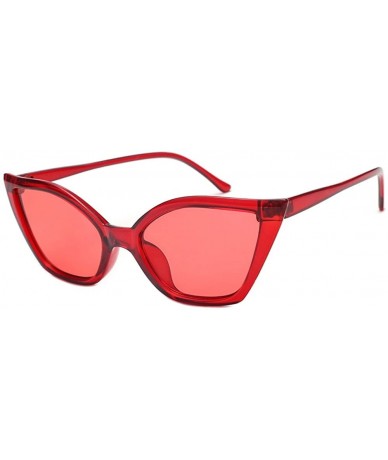 Square Glasses- Women's Fashion Vintage Cateye Frame Shades Acetate Frame UV Sunglasses - 7139d - CT18RS6HM3A $8.84