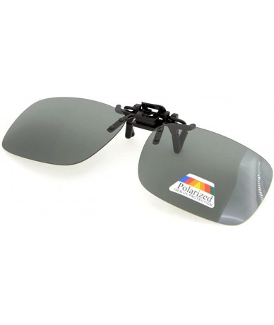 Wrap Flip-up Clip-on Sunglasses Polarized 2 5/16"x1 9/16" 3-Pack Metal Glasses Clip - 4pcs-g15 - C312O6349WK $13.21