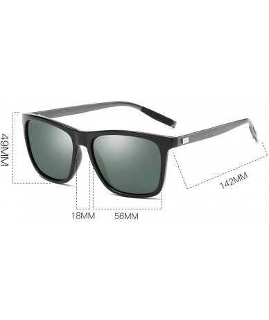 Oversized Unisex Polarized Sunglasses Square UV400 Brand Designer Sun glasses - CB180K4QX34 $14.08