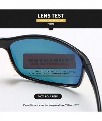 Sport Men Sport Sunglasses Baseball Polarized TR90 Frame Eyewear for Driving Fishing Golf UV400 Protection - Black Red - CJ19...