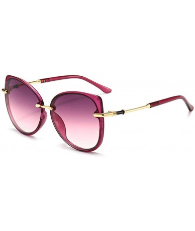 Cat Eye Retro sunglasses fashion cat eye sunglasses - Pink Powder Frame Becomes Pink - CI1999LOGHU $20.96