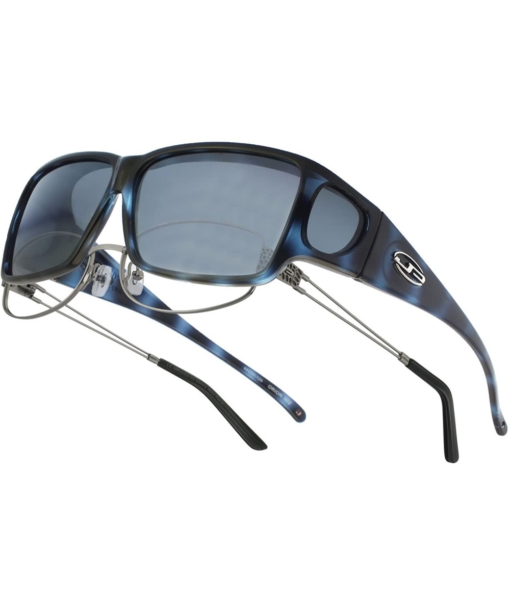 Square Eyewear Sunglasses - Orion / Frame Blue Demi Lens Grey Polarvue - C111GB6LUUD $111.22