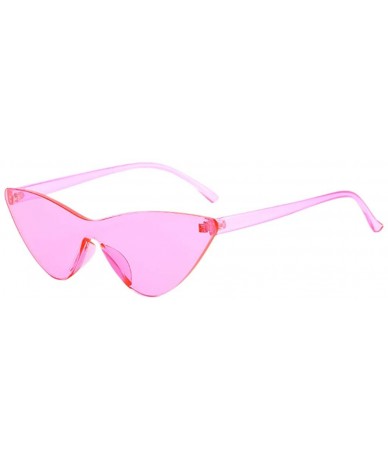 Rimless Glasses- Unisex Vintage Eye Sunglasses Retro Eyewear Fashion Radiation Protection - 8201pk - CY18RT80XA4 $13.03