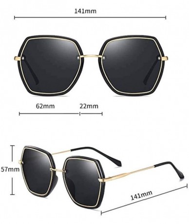 Rectangular Polarized Sunglasses Version Protection Resistant - D - CP199G00QDN $48.84