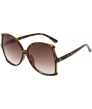 Oval Women Man Vintage Big Frame Irregular Shape Sunglasses Eyewear Retro Unisex - A - CC18TO5Y5T8 $8.96