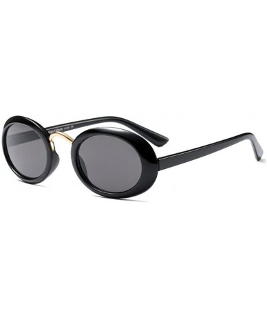 Oversized Eyewear Oval Retro Vintage Sunglasses Clout Goggles Fashion Shades - C1 - C818CIDCHW9 $21.84