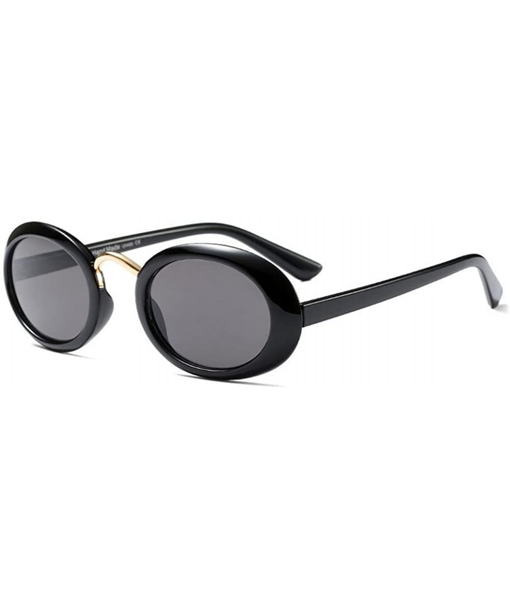 Oversized Eyewear Oval Retro Vintage Sunglasses Clout Goggles Fashion Shades - C1 - C818CIDCHW9 $37.58