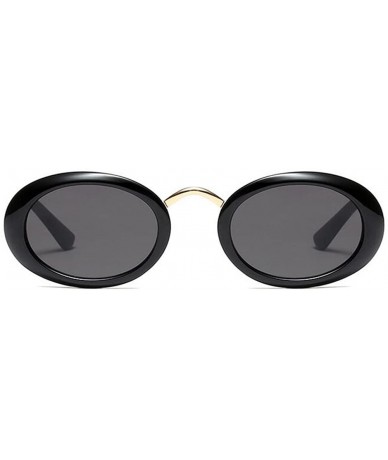 Oversized Eyewear Oval Retro Vintage Sunglasses Clout Goggles Fashion Shades - C1 - C818CIDCHW9 $21.84