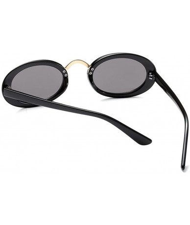 Oversized Eyewear Oval Retro Vintage Sunglasses Clout Goggles Fashion Shades - C1 - C818CIDCHW9 $37.58