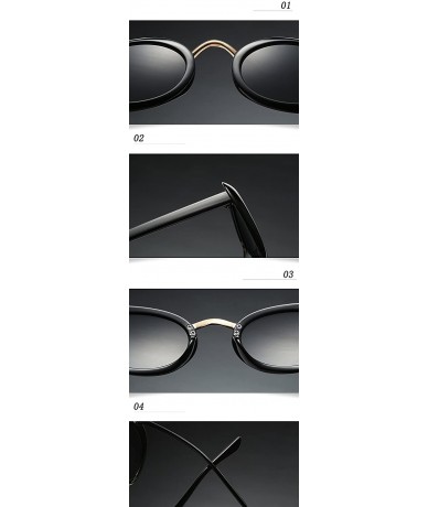 Oversized Eyewear Oval Retro Vintage Sunglasses Clout Goggles Fashion Shades - C1 - C818CIDCHW9 $43.68