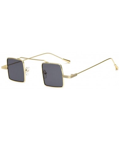 Square Steampunk Square Sunglasses Yellow Glasses - CX198UL55HT $17.15