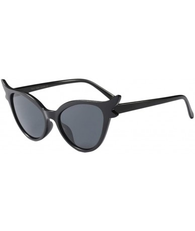 Cat Eye Vintage Narrow Cat Eye Sunglasses Chic High Pointed Cat Eye Sunglasses - D - CO199SDTM2T $15.49