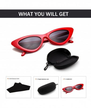 Cat Eye Distaff Fashion Cat Eye Shades Sunglasses Polarized Incorporate Candy Colored Glasses Sunglasses - No.3 - CX18Z6CGA9O...