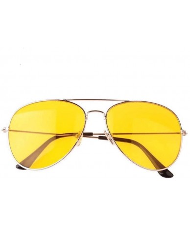 Sport Men's Sunglasses can Avoid Glare and Reduce eyestrain at Night (Yellow) - C619830DCYX $32.42