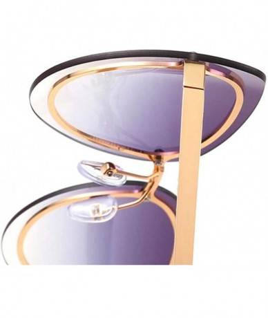 Aviator Fashion sunglasses- women's men's cat eye sunglasses frameless sunglasses - G - CW18RTUL0Q9 $32.75