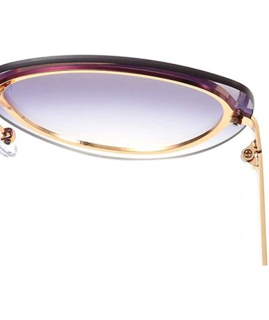 Aviator Fashion sunglasses- women's men's cat eye sunglasses frameless sunglasses - G - CW18RTUL0Q9 $32.75