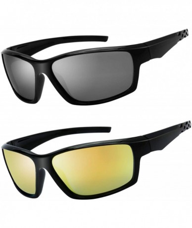 Sport Polarized Sunglasses Baseball Running Softball - S112-shiny Black - CV18S8W3M7U $17.35