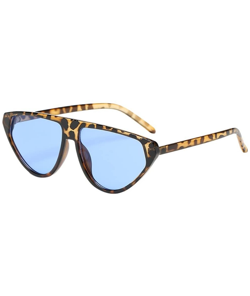 Square Fashion Irregular Shape Sunglasses Eyewear Retro Unisex Make Small Face Sunglasses (F) - F - C118R3X0MC6 $11.26